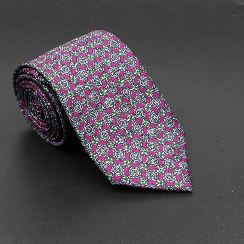 Men's Bohemian Silk 75mm Necktie