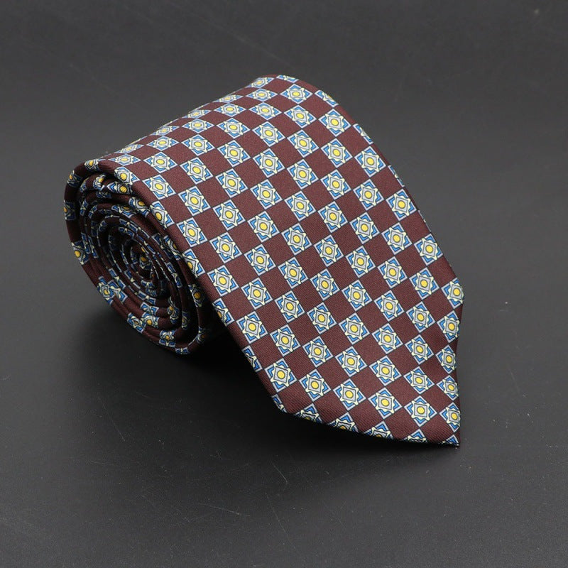 Men's Bohemian Silk 75mm Necktie