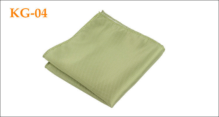 Men's Solid Glossy Suit Pocket Square Accessory