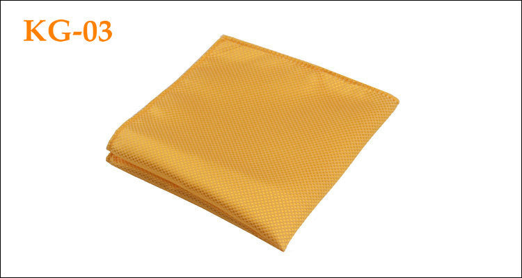 Men's Solid Glossy Suit Pocket Square Accessory