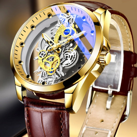 Men's Watch Skeleton Automatic Quartz Watch