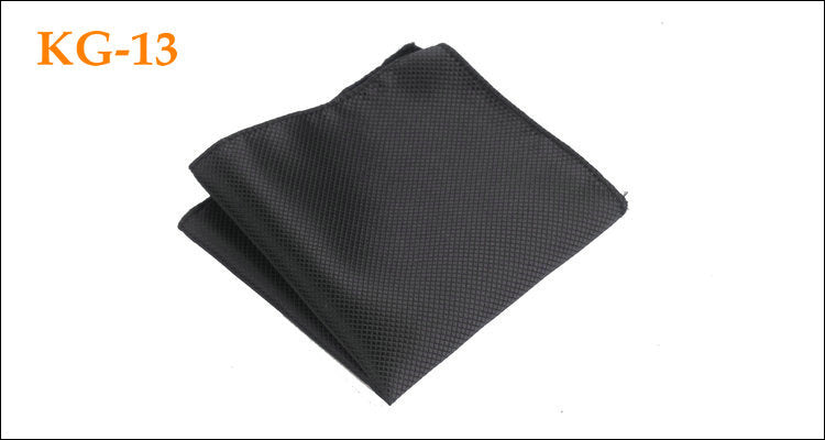 Men's Solid Glossy Suit Pocket Square Accessory