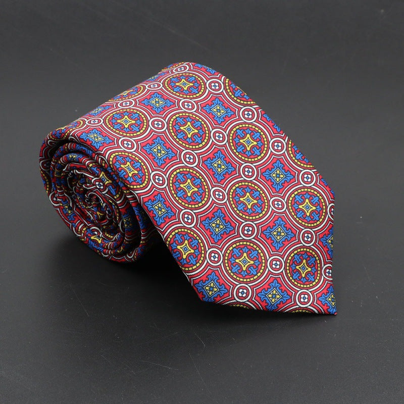 Men's Bohemian Silk 75mm Necktie