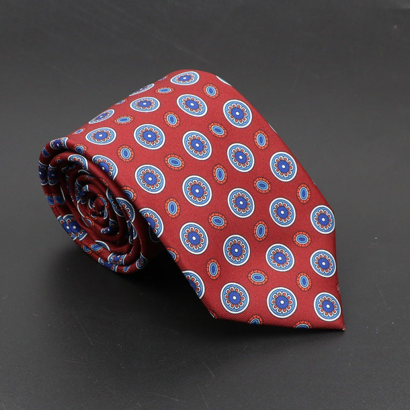 Men's Bohemian Silk 75mm Necktie