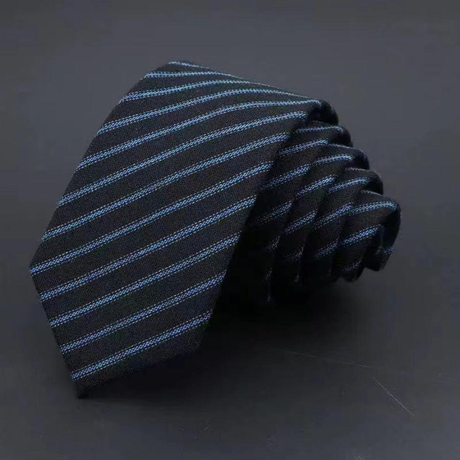 Men's Business Fashion Striped Solid Color Tie