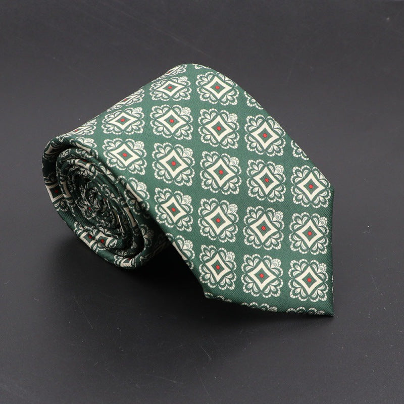 Men's Bohemian Silk 75mm Necktie