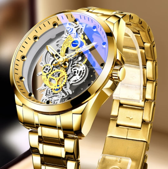 Men's Watch Skeleton Automatic Quartz Watch