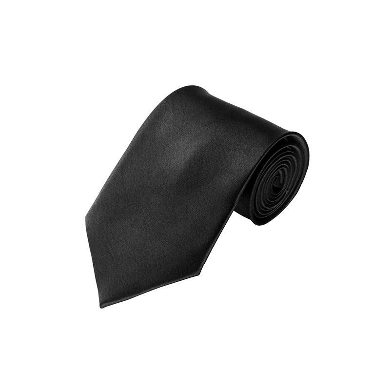 Solid Monochrome Tie Cufflinks Pocket Square Set