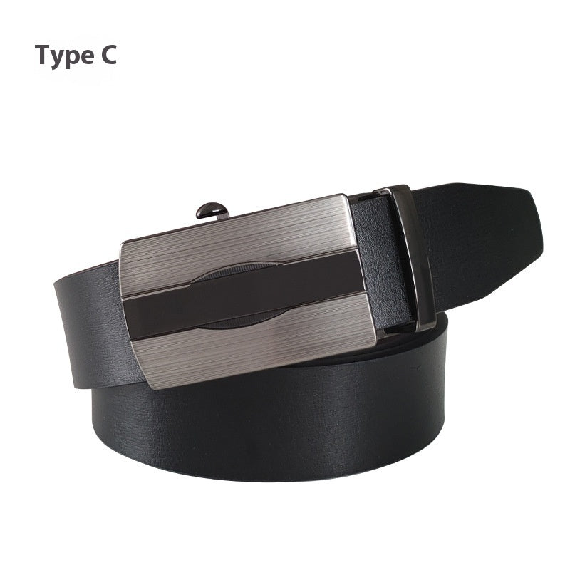 Automatic Buckle Toothless Men's Belt