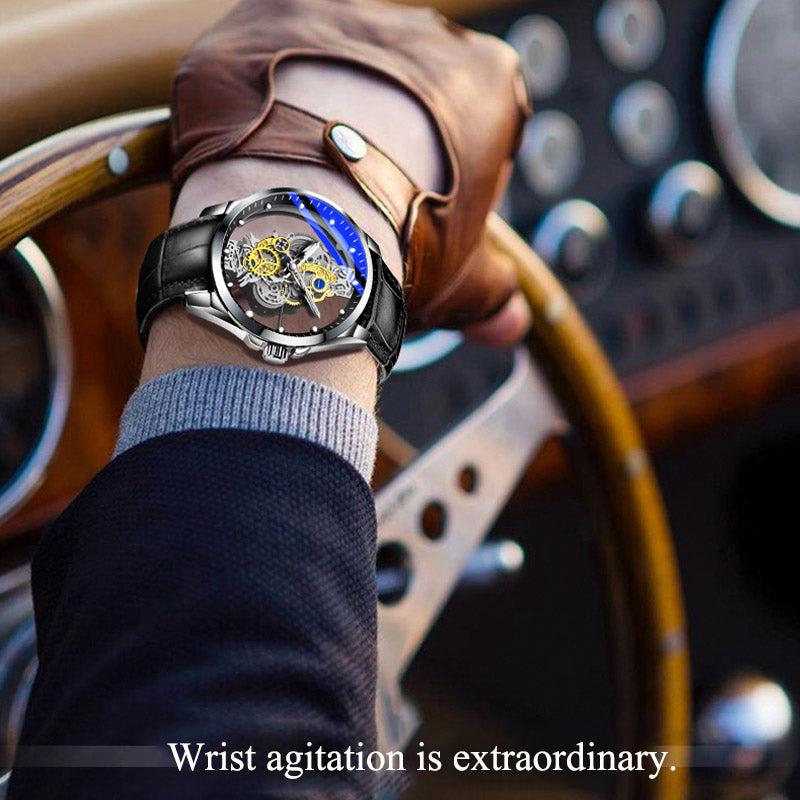 Men's Watch Skeleton Automatic Quartz Watch