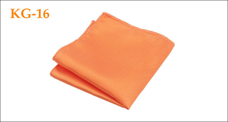 Men's Solid Glossy Suit Pocket Square Accessory