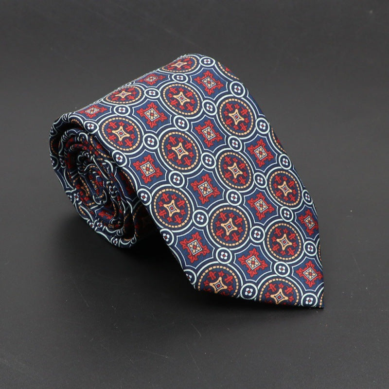 Men's Bohemian Silk 75mm Necktie